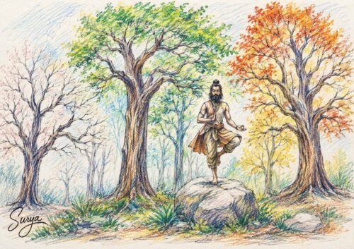 AI illustration by Surya for the Malayalam Translation of Thamizhachi Thangapandian Tamil poem by Dr.T.M.Raghuram