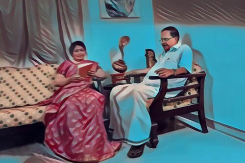 M.T.Vasudevan Nair and K.P.Sudheera