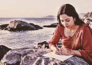 In the ocean of love/English translation of Malayalam poem, Pranayatthinte Neerazhiyil written by Sathish Kalathil/Valentine's day poem In the ocean of love written by Sathish Kalathil