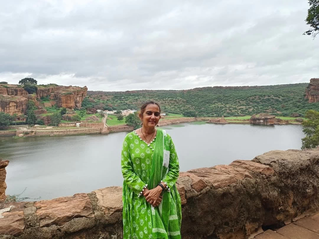 Sandhya E at Agasthya Lake in Hampi