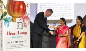 ഹാർട്ട് ലാമ്പ്; പുരുഷാധിപത്യ വ്യവസ്ഥകളുടെയും പ്രതിരോധത്തിന്റെയും അസാധാരണ പുസ്തകം: മാക്സ് പോർട്ടർ Max Porter Presented Booker Prize to Banu Mushtaq and Deepa Bhasthi