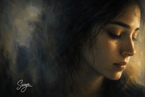 AI illustration by Surya for the English poem Sadness by Sr. Usha Goerge
