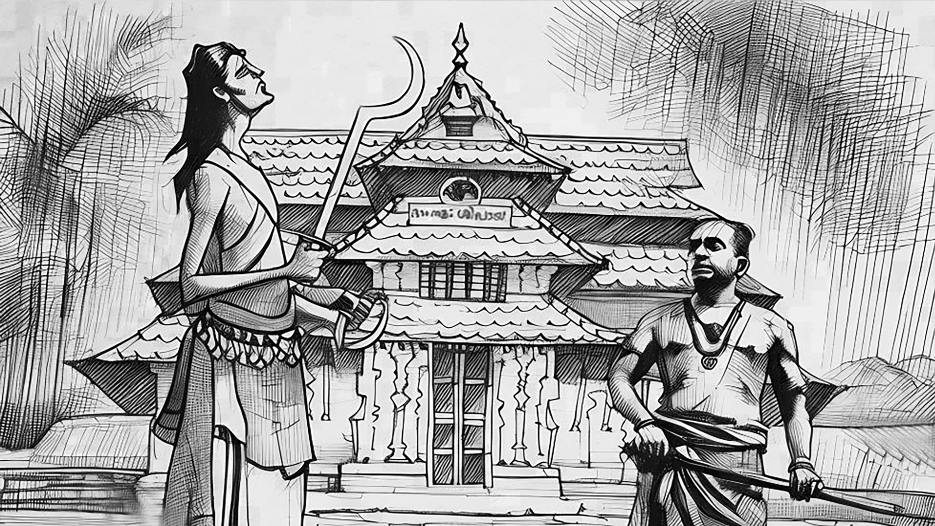 Sakthan Thampuran with Velichappad