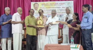 അങ്കണം ഷംസുദ്ദീൻ സ്മൃതി പുരസ്കാരങ്ങൾ സമ്മാനിച്ചു; ജയപ്രകാശ് എറവ്, പി. കെ. ശ്രീവത്സൻ തുടങ്ങിയ ഒൻപതുപേർക്ക് 'തൂലികാ ശ്രീ' Jayaprakash Eravu receives Ankanam Shamsudheen Smrithi Thoolikasri Award- 2025