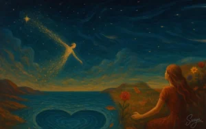 Gravity of Love/English poem written by Rahul Radhakrishnan AI Illustration by Surya for the poem Gravity of Love written by Rahul Radhakrishnan