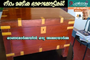 Niram Mangiya Onakkodikal-Onamormmayil Oru Ammayormma-Malayalam Article by C. A. Krishnan-Prathibhavam first onam edition-2025