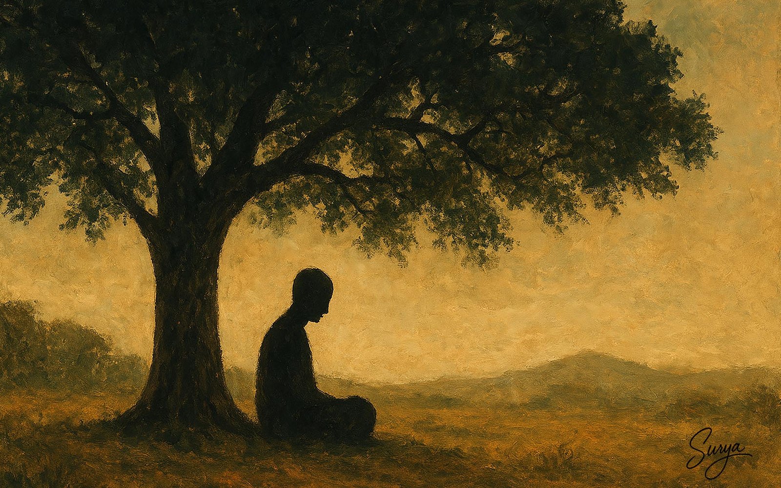 Illustration(AI) by Surya for the Malayalam poem Erikkathoral by Rajan C H