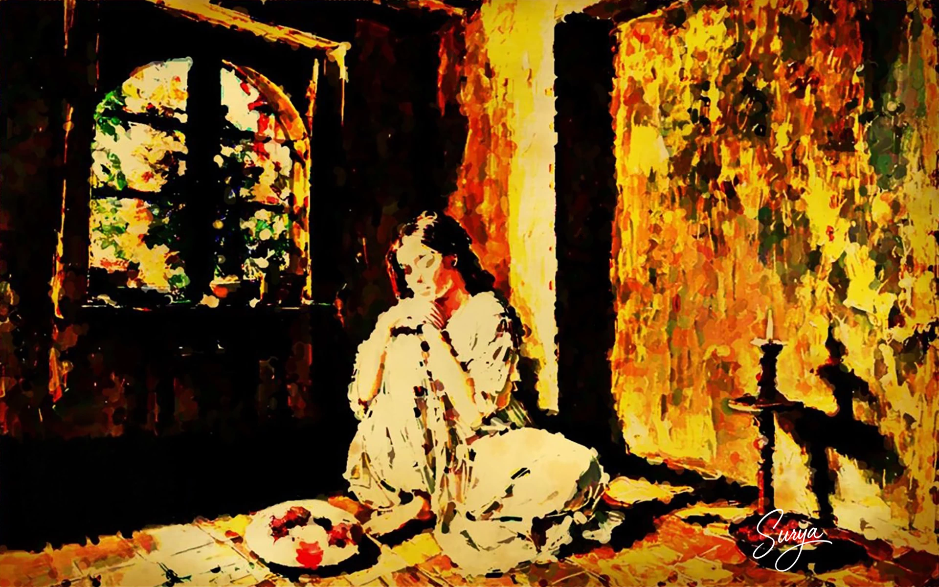 The Lantern story scene-2-Illustrated by Surya-Malayalam horror story written by Fazina Kunnath