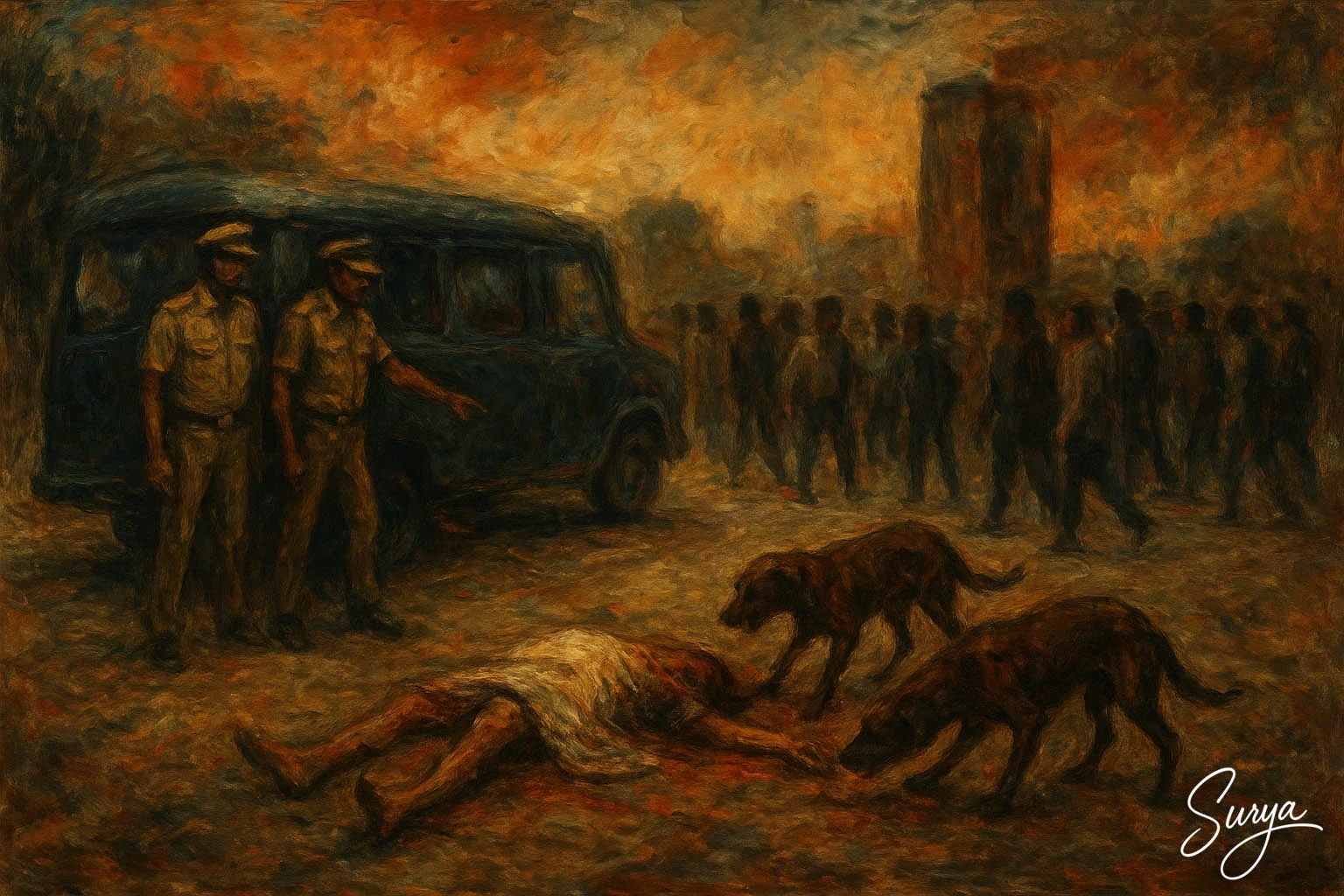 Ethoru Kumarettan Chithram-AI illustration by Surya for the Malayalam Story of Surab