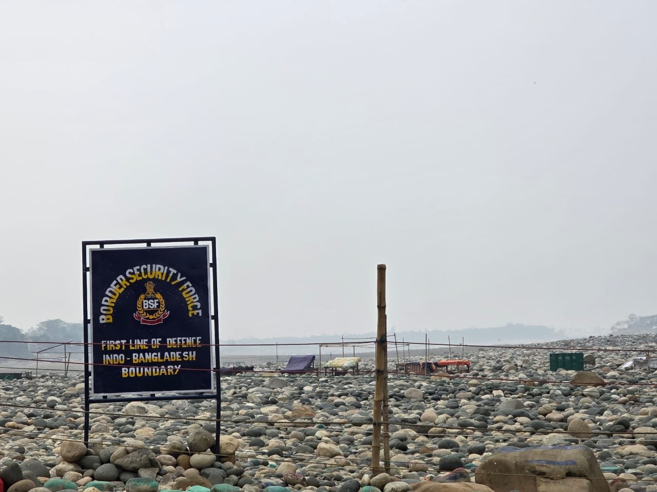 Indo-Banladesh Boundary view at Dawki River