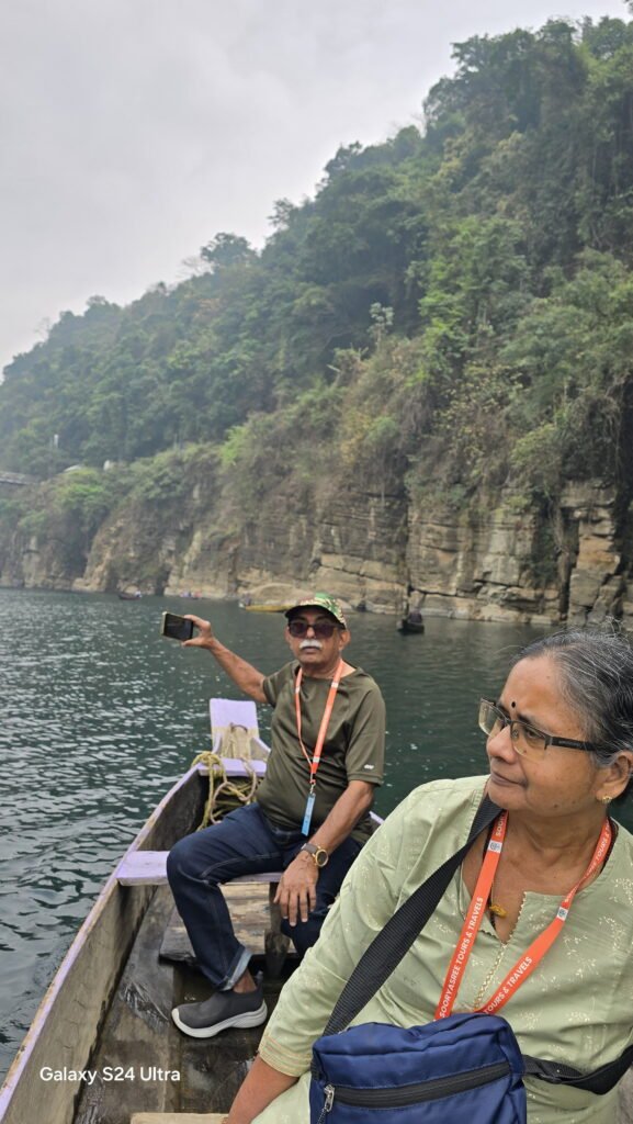 Prof.Prasannakumari at Dawki River