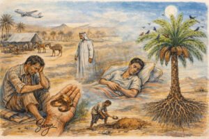 AI illustration by Surya for the Malayalam story Oridathu Oru Maramundu written by Surab