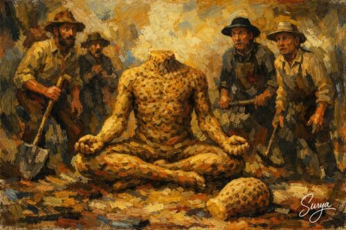 AI illustration for Thalayillaa Thachan-Malayalam Novella by Sathish Kalathil-Part 2 Cover image