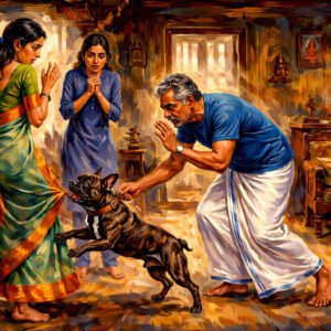 AI illustration for Thalayillaa Thachan-Malayalam Novella by Sathish Kalathil-Part 4-Cover image