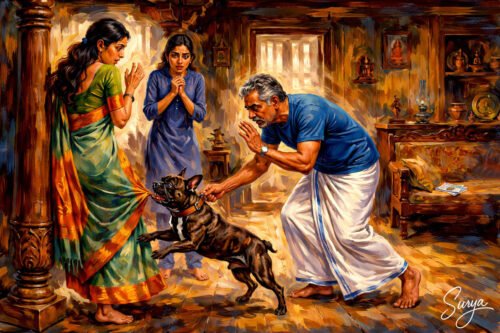 AI illustration for Thalayillaa Thachan-Malayalam Novella by Sathish Kalathil-Part 4-Cover image