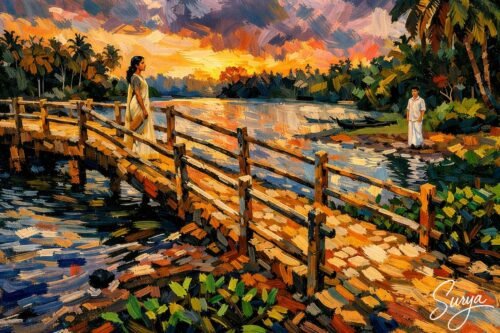 AI illustration for Thalayillaa Thachan-Malayalam Novella by Sathish Kalathil-Part 5 Cover image