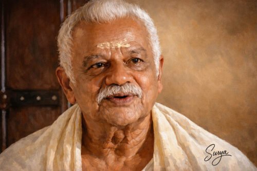 Thikkurissy Sukumaran Nair-AI Illustration by Surya