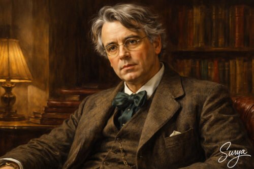 William Butler Yeats- AI illustration by Sury