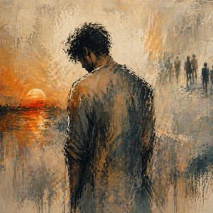 AI illustration by Surya for the Malayalam Translation poem Arum Kanatthappol Nee Aaranu by Sathish Kalathil