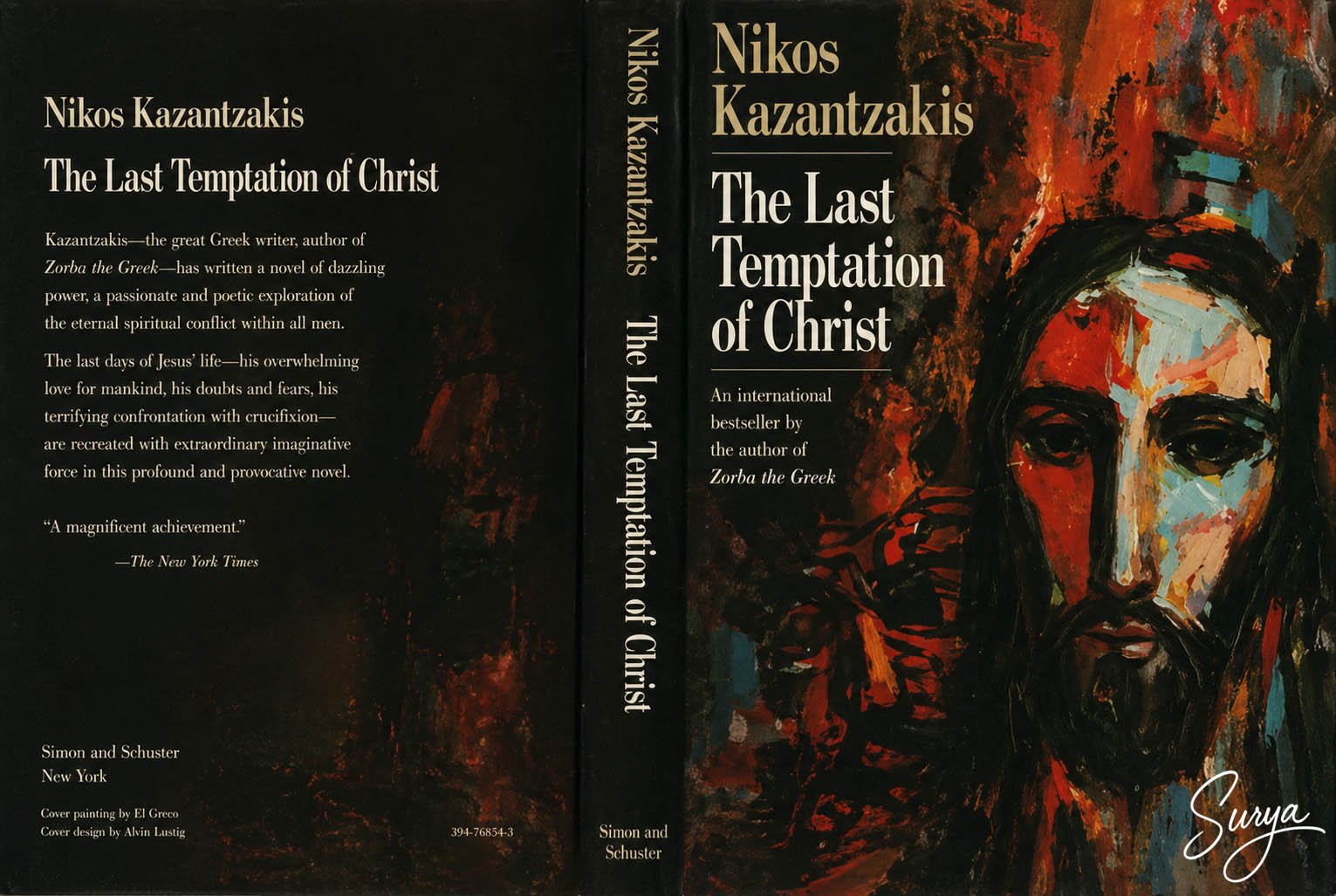 AI illustration of Surya for The Last Temptation of Christ Cover Page, designed by Sandy Kossin
