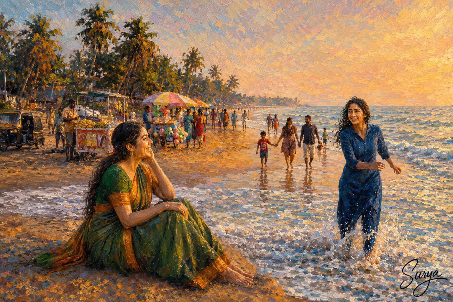 AI illustration 1 by Surya for the Malayalam Novella Thalayillaa Thachan by Sathish Kalathil