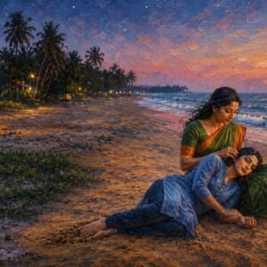 AI illustration 2 by Surya for the Malayalam Novella Thalayillaa Thachan by Sathish Kalathil