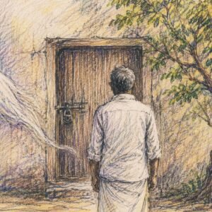AI illustration by Surya for the Malayalam poem Pretham by Safeed Ismail