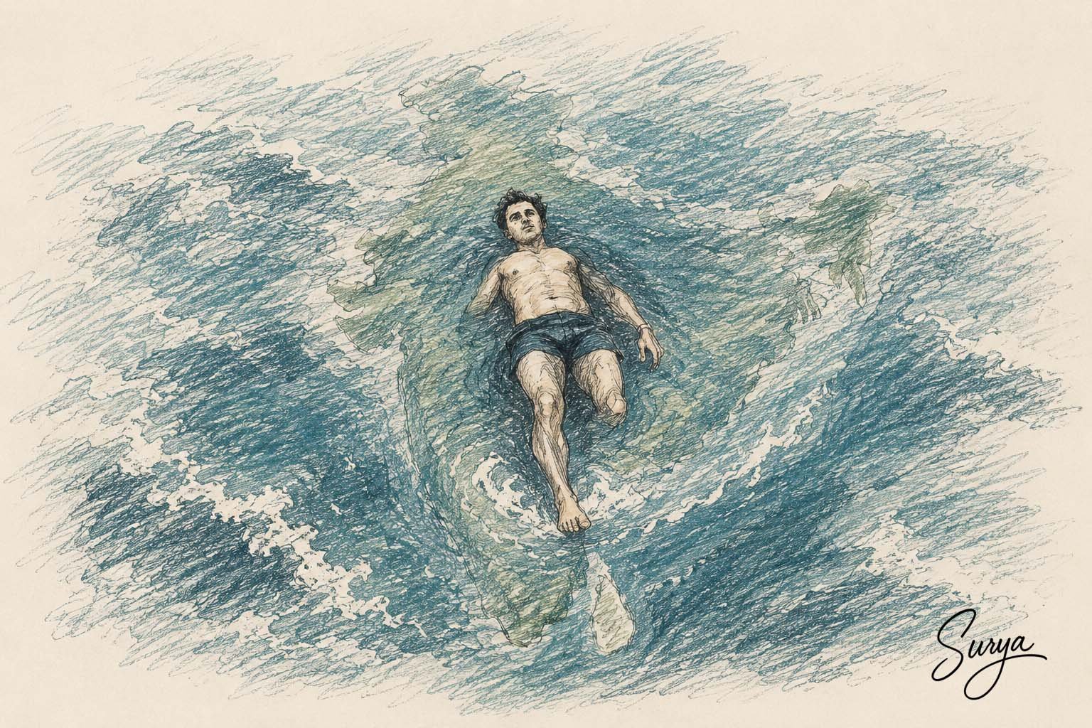 AI illustration by Surya for the Malayalam poem Puthiya Bhoopadam by E P Karthikeyan