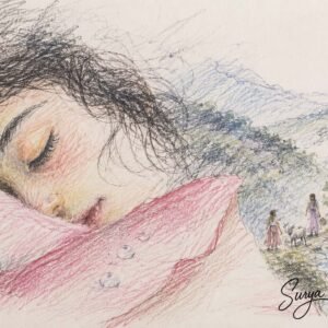 AI illustration by Surya for the Malayalam poem Swapnadanam by Sandhya
