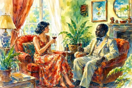 AI illustration by Surya for the Malayalam story Marichavarude Divasam by Vinu-1