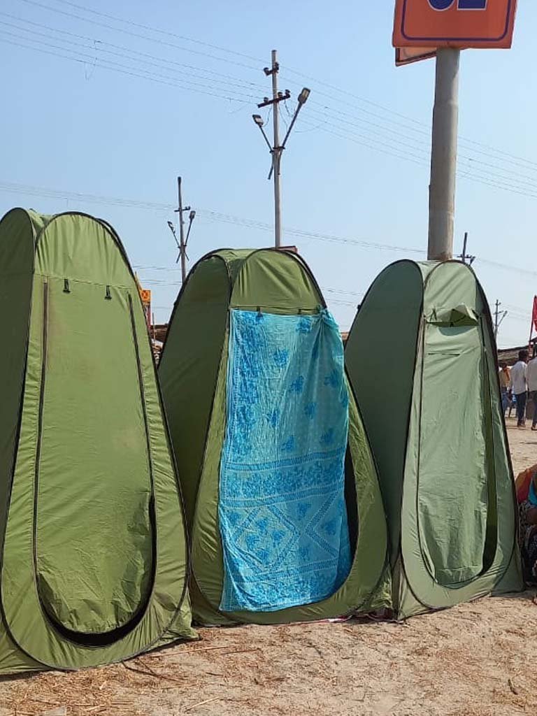 Dress Changing pods at Varanasi