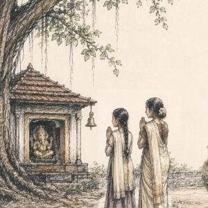 AI illustration by Surya for the Malayalam Translation by Konnamood Viju for the Tamil poem Neerazhi by Soumya