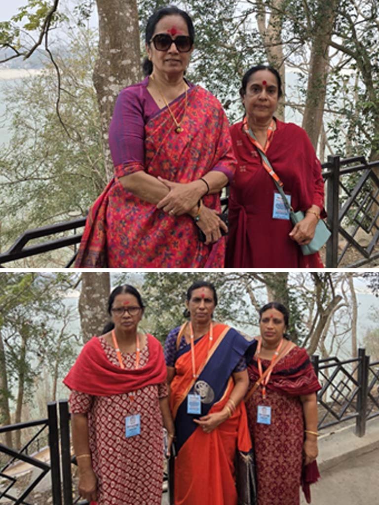 Assam-Meghalaya tour team at Umananda Temple at Peacock Island-1
