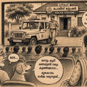 Dridam Poya Oru Police Station-R Sreelekha-Shane Nigam-Dridam Malayalam Movie-Kunjammavan-AI Cartoon
