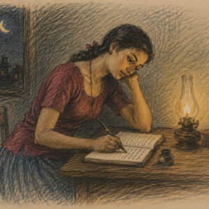 Kavitha Moshanam-AI illustration by Surya for the Malayalam poem by Mithra