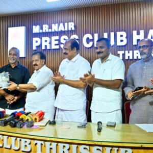 Ramesh Chennithala releases Vrithanthavritham written by C A Krishnan