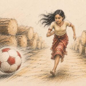 AI illustration-2 by Surya for the Malayalam poem Moyna by Safeed Ismail