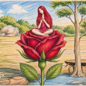 AI illustration by Surya for the Malayalam poem Rithukkale Aavahikkunna Kavitha by Sujith Veda