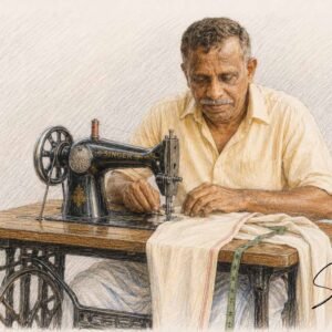 AI illustration by Surya for the Malayalam Memoir by Abhitha Subhash