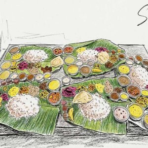AI illustration by Surya for the Malayalam article Verittoronam by Vaisakh Triprayar-Onam 2026