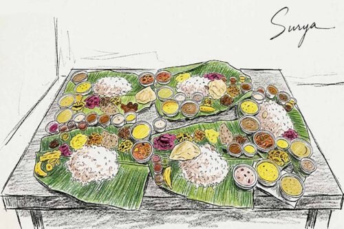 AI illustration by Surya for the Malayalam article Verittoronam by Vaisakh Triprayar-Onam 2026