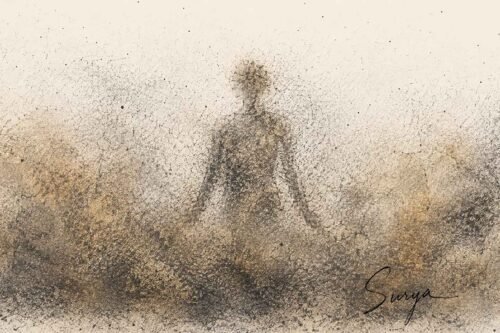 AI illustration by Surya for the Malayalam poem Mayamayam by Naseera Abdul Majeed
