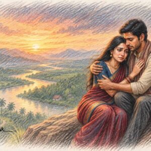 AI illustration 2 by Surya for the Konkani story Ghusmatmar by Venkatesh Anant Pai Raikar