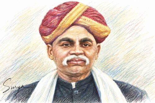 AI illustration of Madhava Seshagiri Prabhu by Surya
