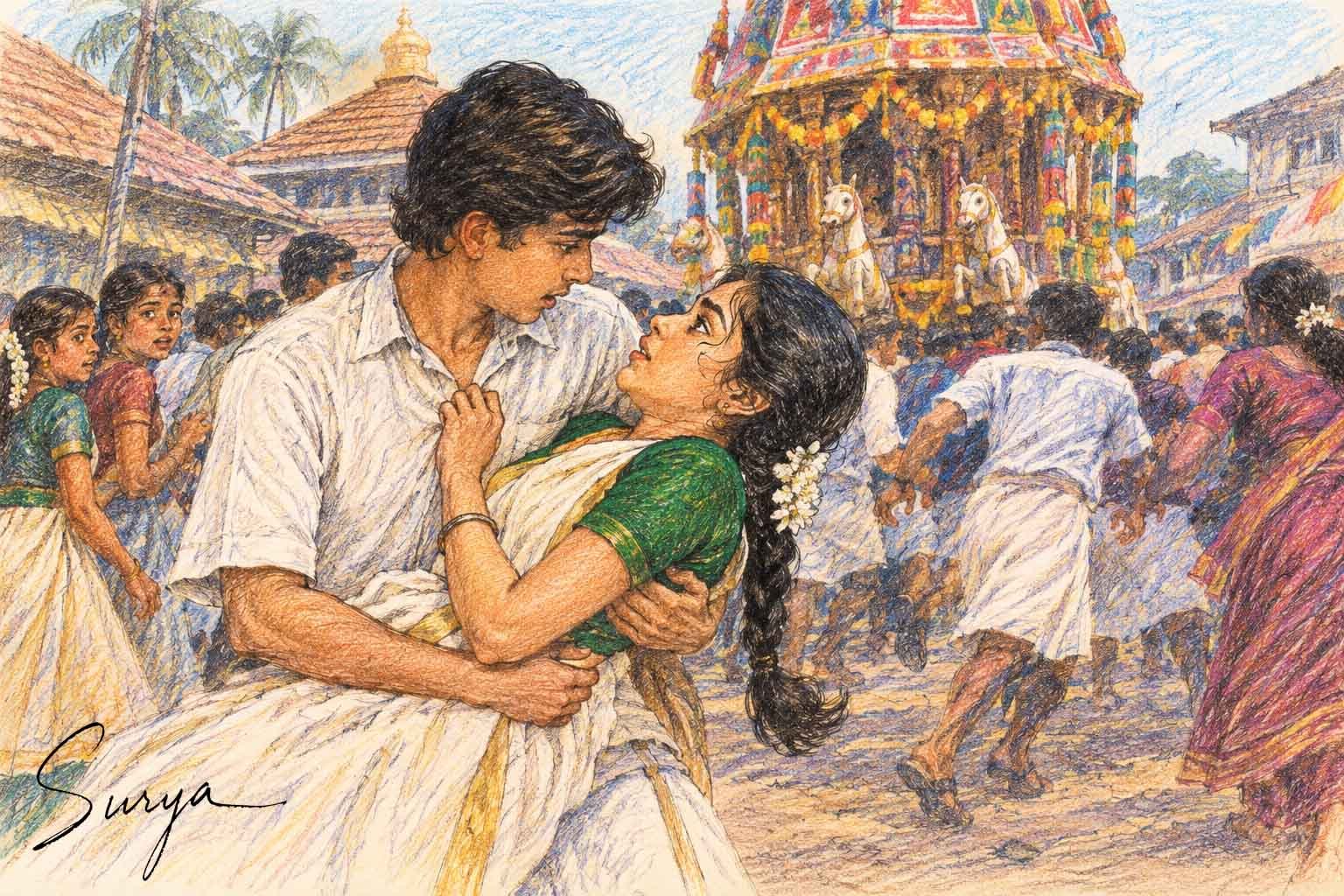 ಹೆ ೦ ಅಶೆಂಚ/ಕೊಂಕಣಿ ಕಥೆ/ಶಾಂತಾರಾಮ ಭೆಂಡೆ 2 AI illustration-2 by Surya for the Malayalam translation story Ethanu Sambhavichathu by Sathish Kalathil from Konkani by Santharam Bhende