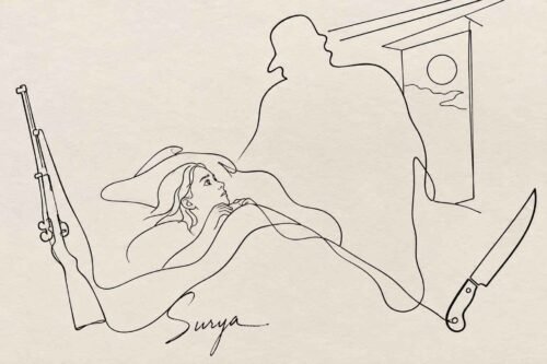AI illustration by Surya for the Tamil poem Kallangal by Soumya