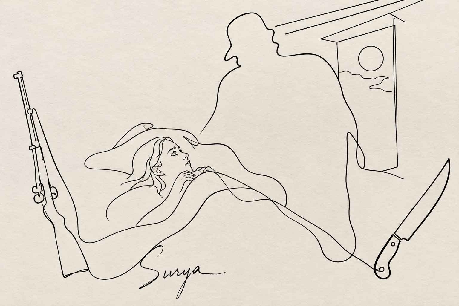 AI illustration by Surya for the Tamil poem Kallangal by Soumya